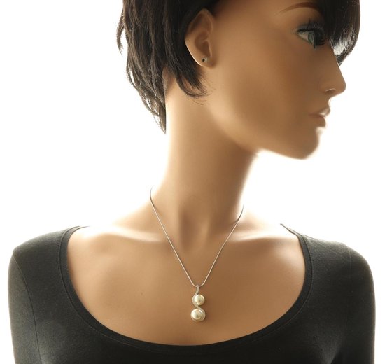Maier en Beck ketting met parels | Subtiele halsketting | Goldline