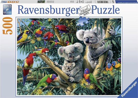 Ravensburger puzzel Koalas in de boom - legpuzzel - 500 stukjes | bol.com
