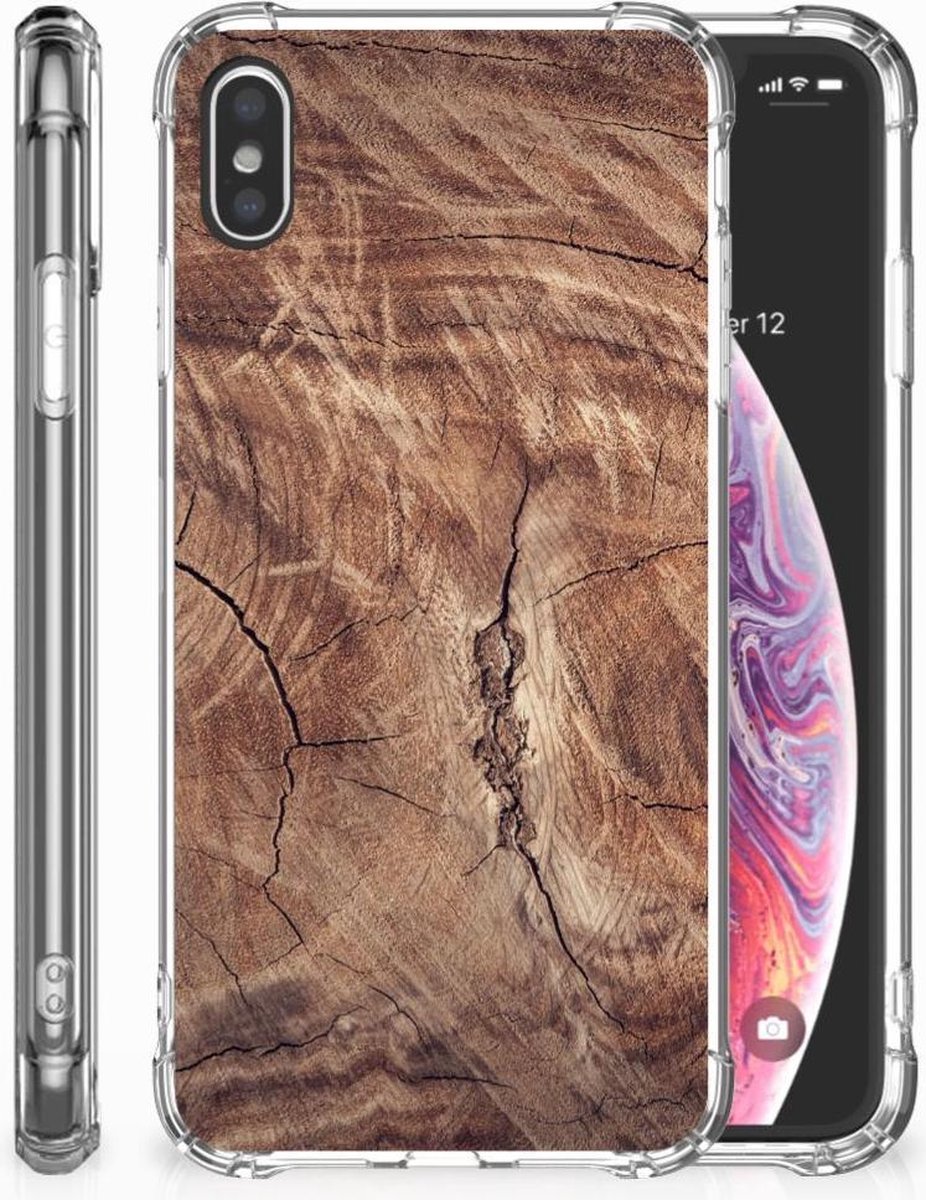 Apple iPhone Xs Max Stevig Telefoonhoesje Tree Trunk