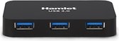 Hamlet XHUB430BKPW hub di interfaccia USB 3.2 Gen 1 (3.1 Gen 1) Micro-B 5000 Mbit/s