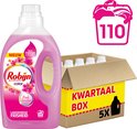 Robijn Vloeibaar Pink Sensations - 110 Wasbeurten - Wasmiddel - Kwartaalbox