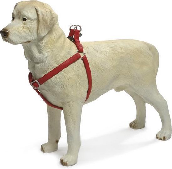 Beeztees - Hondentuig - Mac Leather - Rood - 50-75 cm
