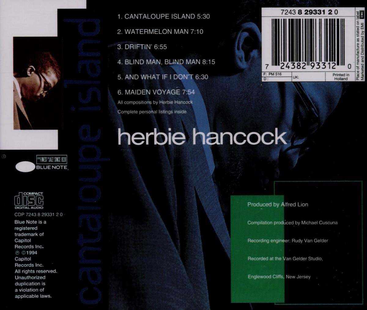 Cantaloupe Island, Herbie Hancock CD (album) Muziek