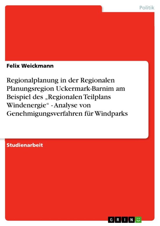 Regionalplanung in der Regionalen Planungsregion Uckermark-B ... - cover