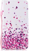 Shop4 - iPhone X / Xs Hoesje - Wallet Case Hartjes