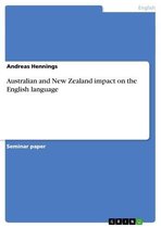 Australian and New Zealand impact on the English language