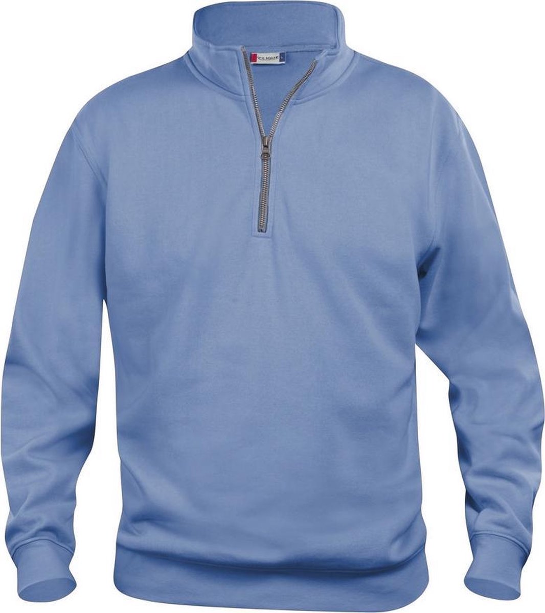 Clique Basic Half Zip 021033 - Licht-blauw - XXL