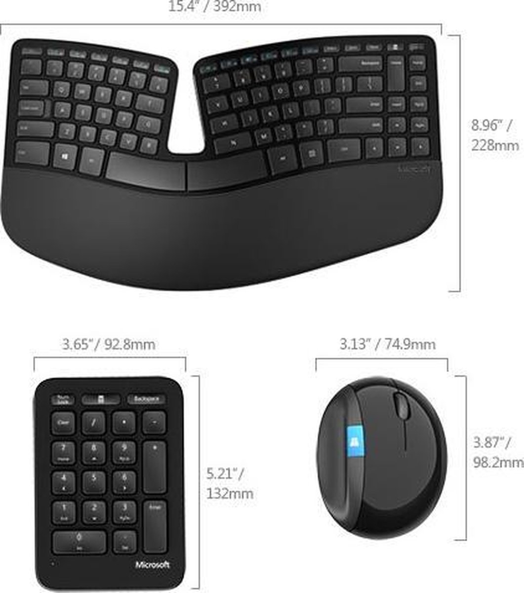 Microsoft Sculpt Ergonomisch Toetsenbord En Muis Azerty Bol Com