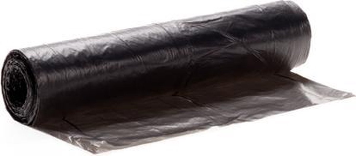Plastic afvalzak HDPE 80x110 cm 30µ - donkergrijs
