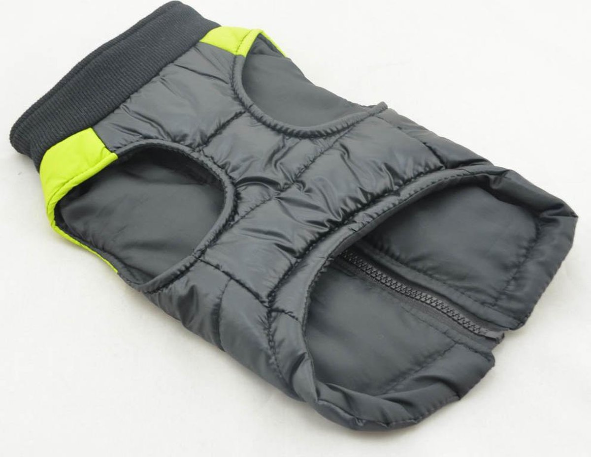 BODYWARMER MET GEEL STREEP VOOR DE HOND M (lengte rug 27 cm, omvang borst 36 cm,... bol BODYWARMER MET GEEL STREEP VOOR DE HOND M (lengte rug 27 cm, omvang borst 36 cm,... bol
