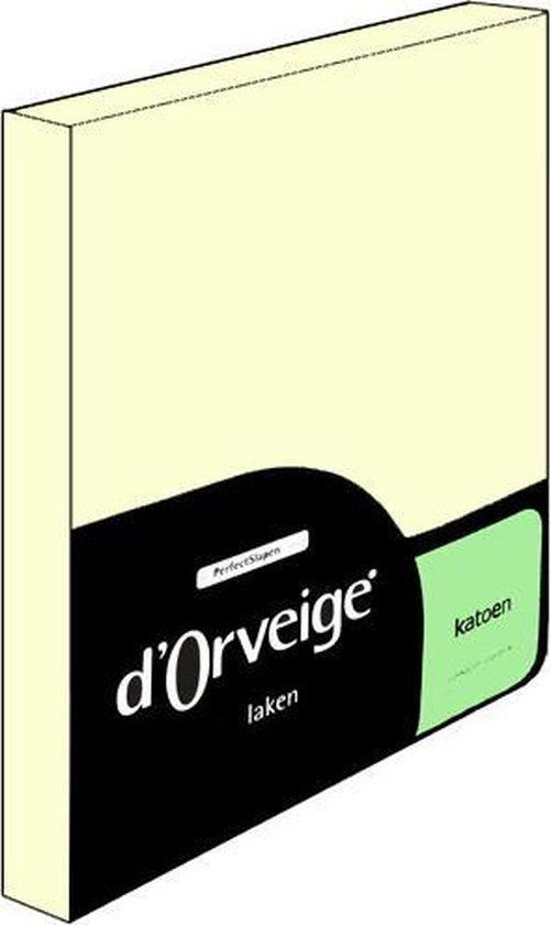 D'Orveige Laken Katoen - Tweepersoons - 200x270 cm - Creme