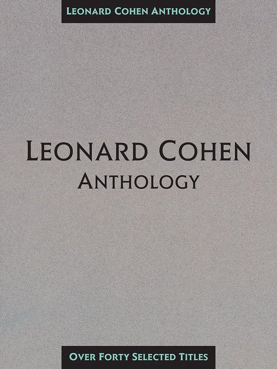 Foto: Leonard cohen anthology songbook 