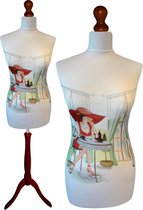 Pearl paspop met donker bruine sparkling driepoot  40/42