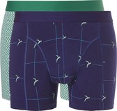 Ten Cate Heren Fine 2Pack Short Groen/Blauw-M (5)