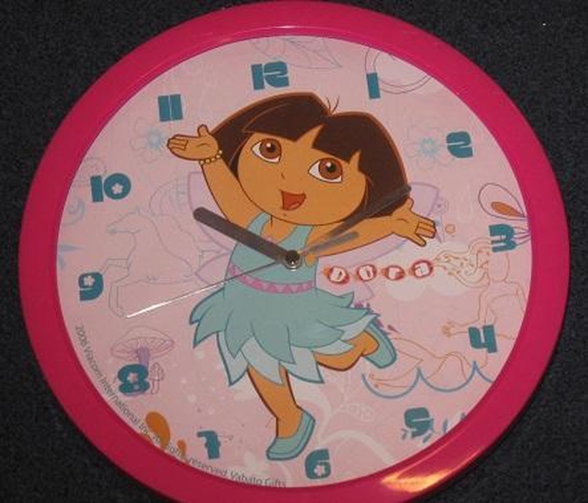 Dora - Klok - Plastic - Roze
