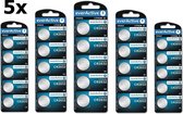 25 Stuks (5 Blisters a 5st) - everActive CR2032 225mAh 3V Lithium batterij