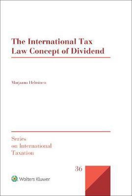 The International Tax Law Concept of Dividend - cover