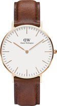 Daniel Wellington Classic St. Mawes DW00100035 - Horloge - Leer - Bruin - Ø 36 mm