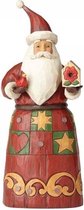 Jim Shore – Heartwood Creek – Folklore Kerstman met Vogelhuis – 26 cm – Staand Beeld