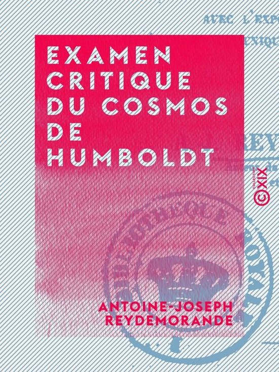 Examen critique du cosmos de Humboldt - cover