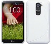 LG G3 Silicone Case s-style hoesje Wit