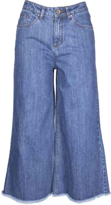 Urban Classics Flared jeans Denim Culotte ocean Spijkerbroek Blauw