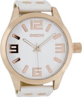 OOZOO Timepieces Polshorloge - C1100 - Wit - 51 mm