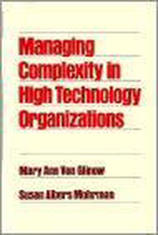 Managing Complexity in High Technology Organizations | 9780195057201 ...