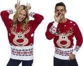 Wrong Christmas pull renne - Rouge - Pour Femme et / ou Homme - Taille Large