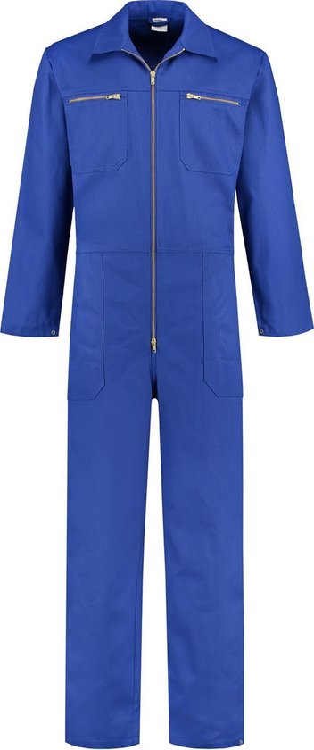 GAEVE Overall 100% katoen met rits korenblauw maat 60