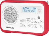 Sangean DPR-67 - Radio met DAB+ - Rood/Wit