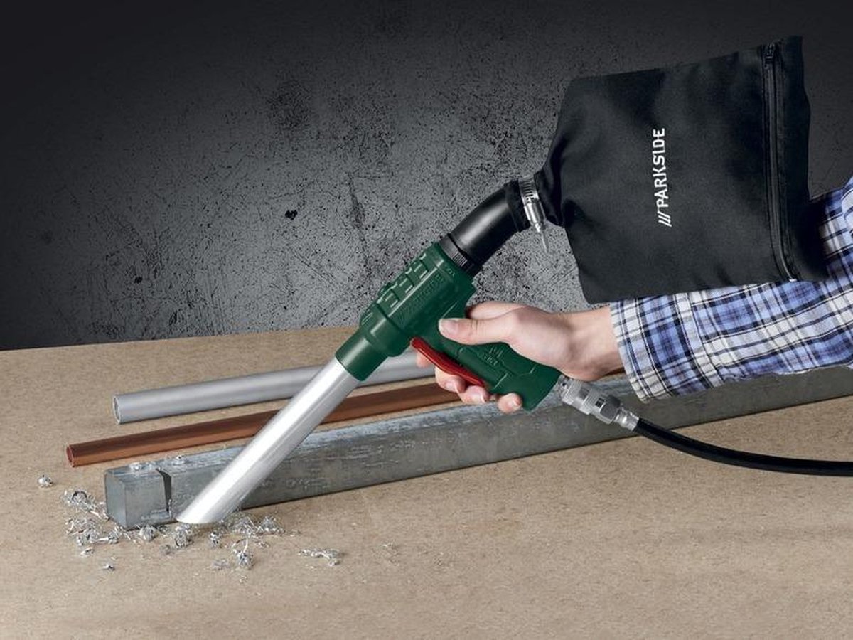 140160-000 Air Boy Safety Blaaspistool Rechte Blaaspijp 8mm Met Automatische Reductie Tot Onder 2bar