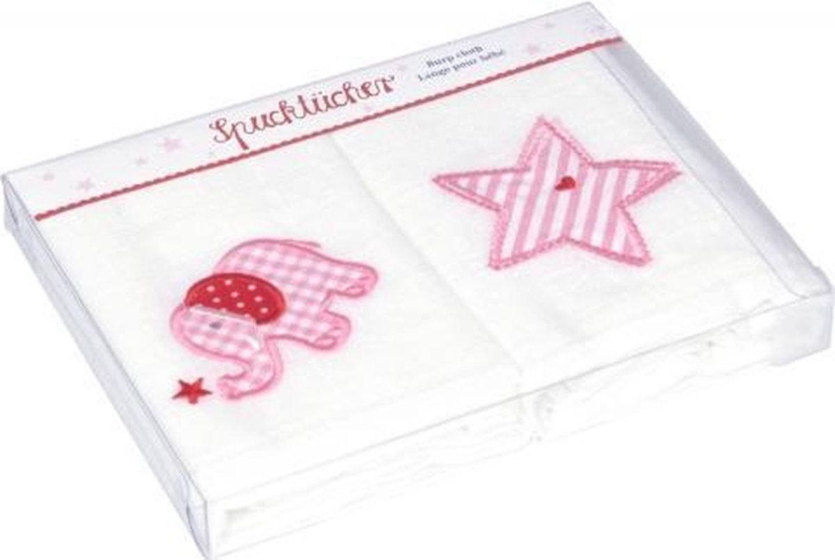 Goedkoopste Coppenrath 14056 babyhanddoek Roze, Wit Katoen 2 stuk(s