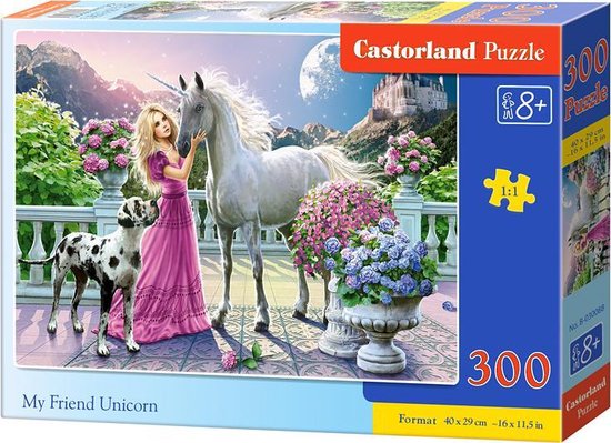 Castorland My Friend Unicorn – Puzzel – 300 stukjes – Eenhoorn – Premium kwaliteit