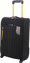 Line Curtis handbagage upright 55cm zwart/geel