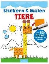 Stickern & Malen Tiere