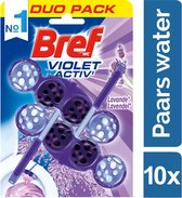 Bref Violet Activ - 2 x 10 pièces - bloc sanitaire