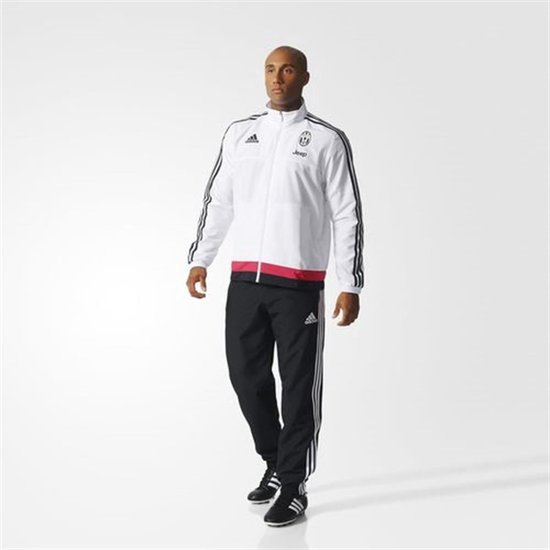 Juventus Trainingspak - Adidas - Juve Pres Suit - Wit/Zwart/Roze - Maat S |  bol.com