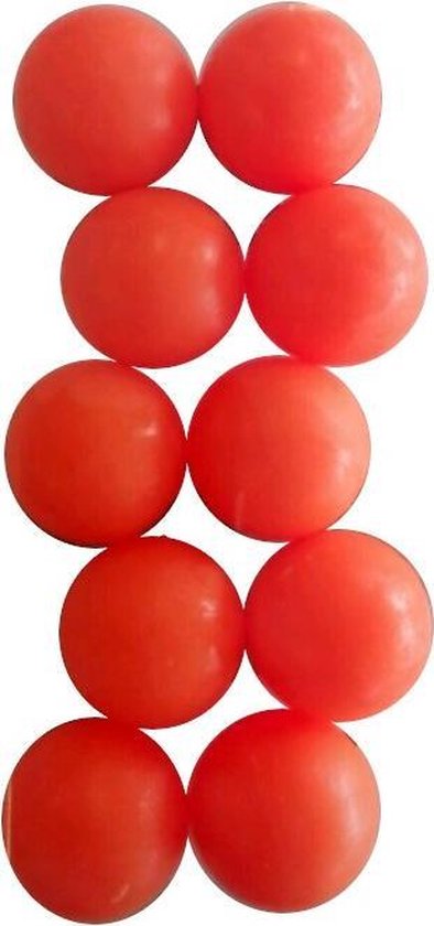 Afbeelding van het spel Fas Tafelvoetbalballen 10 Stuks Oranje