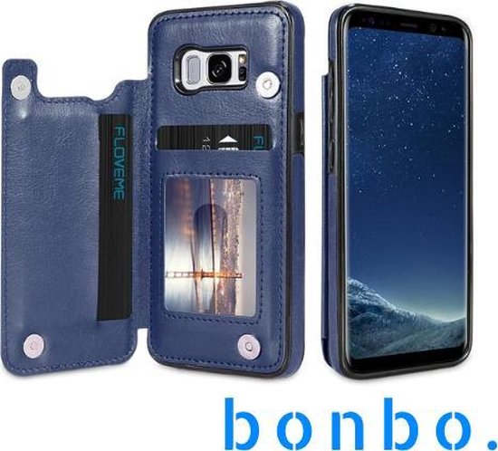 Baron Begunstigde Regenjas Luxe Samsung Galaxy S10 Hoesje met Pasjeshouder - Bookcover - Back Cover -  Blauw | bol.com