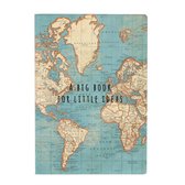 Notebook A5 vintage world map
