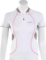 Craft Active Bike Classic Jersey Women - Sportshirt -  Dames - Maat S - Wit;Bruin;Donker Roze