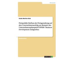 Preispolitik: Einfluss der Preisgestaltung auf den Unternehmenserfolg am Beispiel des Unternehmensplanspiels TOPSIM - Business Development Anlagenbau
