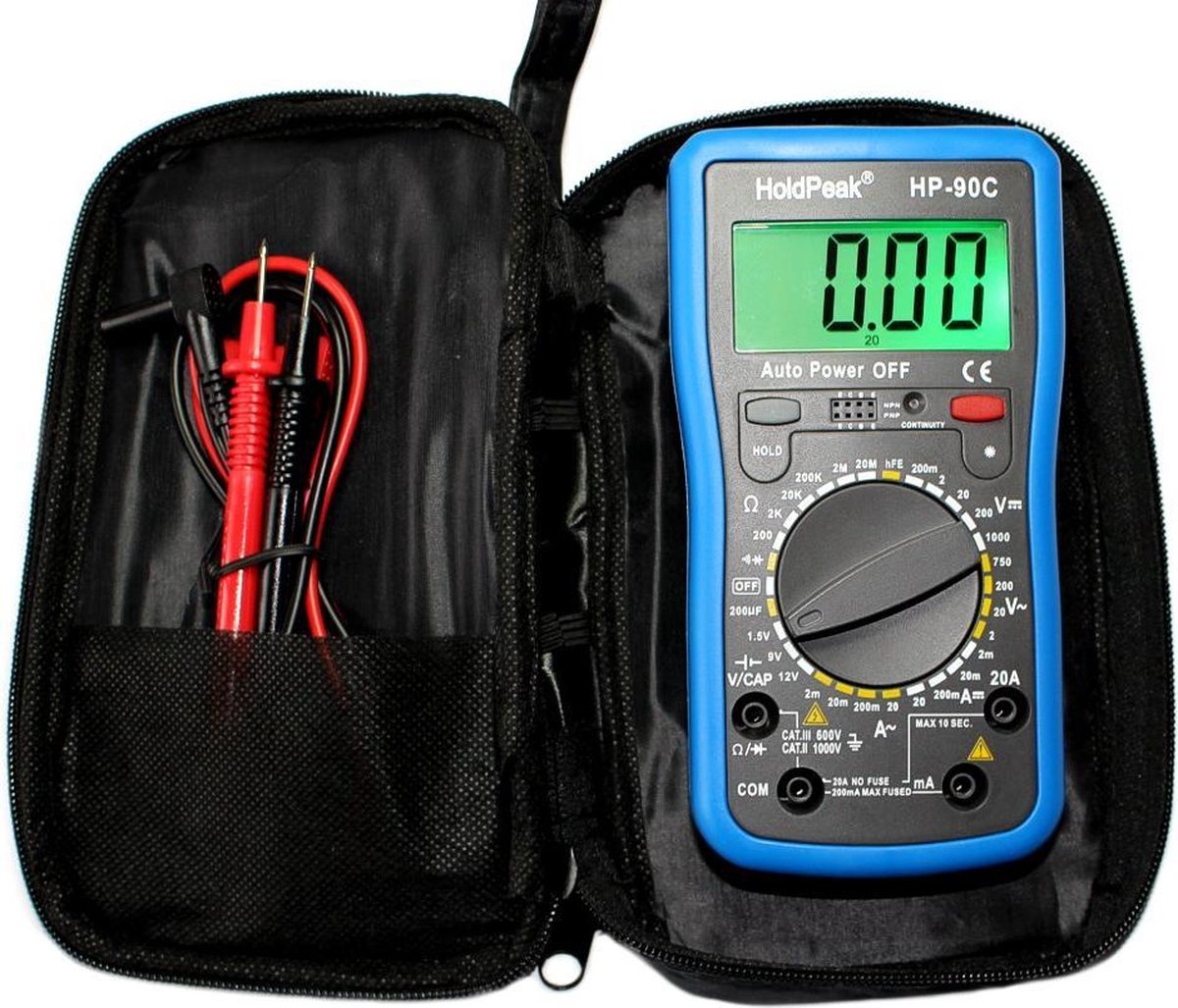 Multimeter met Batterij Tester