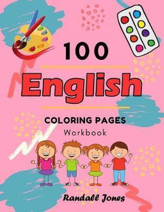 100 English Coloring Pages Workbook - cover