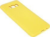 Coque en siliconen hoesje jaune pour Samsung Galaxy S8