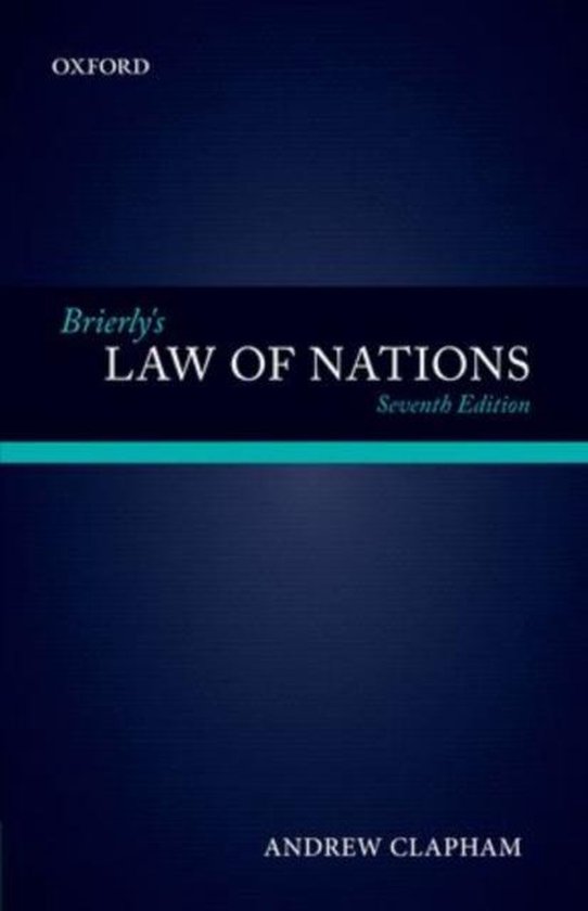 Brierly'S Law Of Nations - cover
