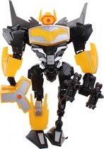 Jonotoys Robot Transformer Auto Geel 18 Cm