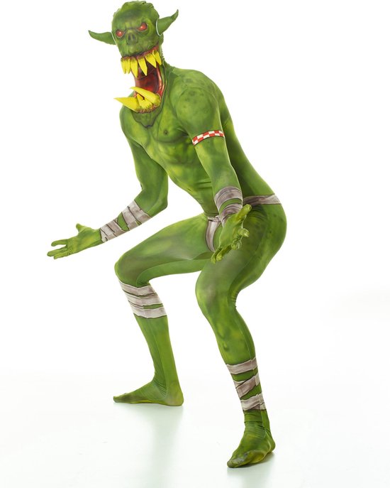 "Groene Ork Morphsuits™ kostuum voor volwassenen - Verkleedkleding - large"