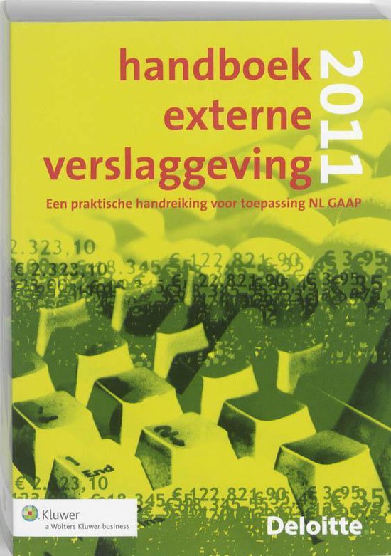 Handboek Externe Verslaggeving 2011